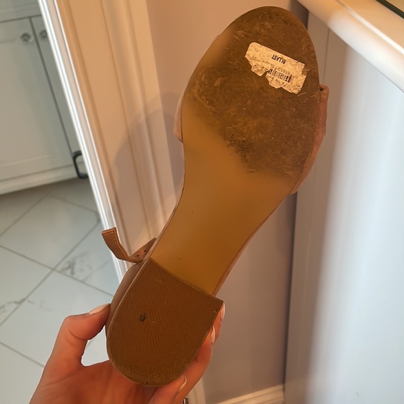 Steve Madden leather suede block heels - Picture 3 of 5